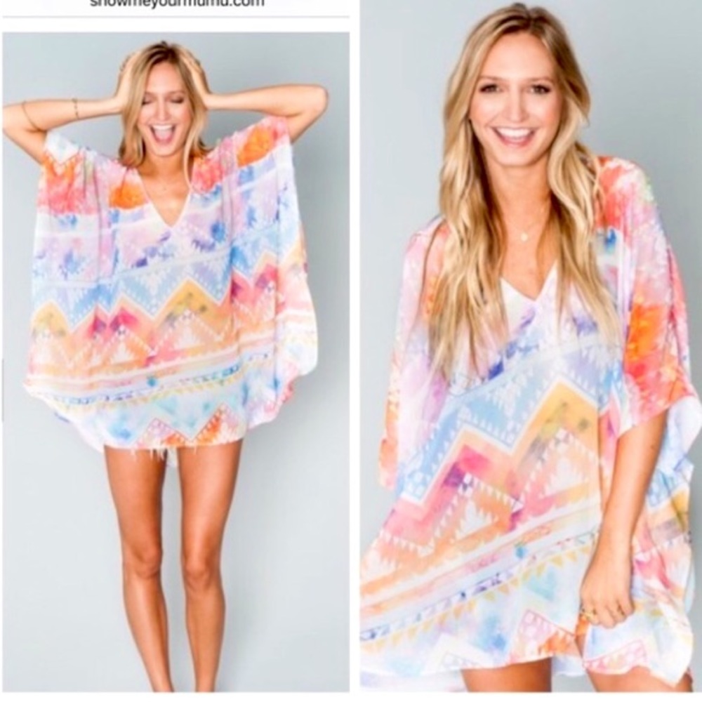 Show Me Your Mumu Peta Top Watercolor
